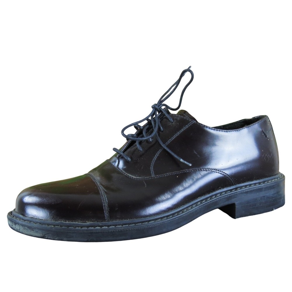 Bostonian Men's Strada Toe Cap Oxford Burgundy Patent Leather Size 9 Medium 2025